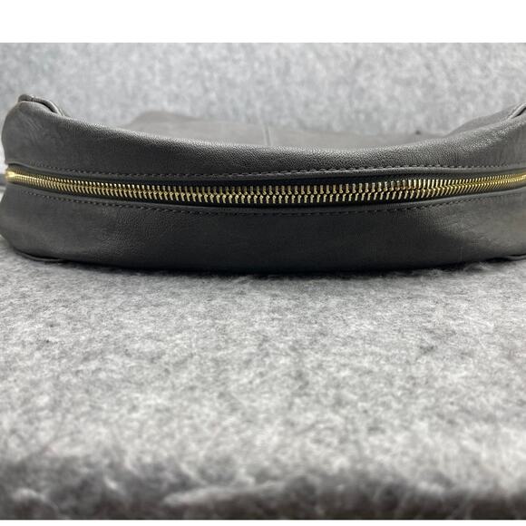 Miztique Black Vegan Leather Messenger Hobo Saddle Bag Crossbody Purse - Picture 16 of 16